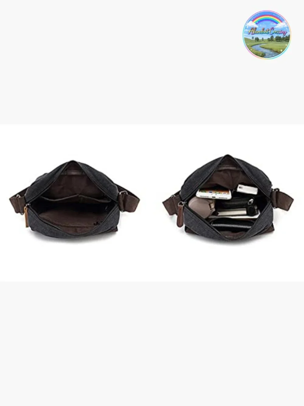 Canvas Messenger Crossbody Bag Shoulder Bag Retro